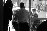 Food queues : Food lines : Hell's Kitchen : Streetlife, New York, Photo by Richard Moore